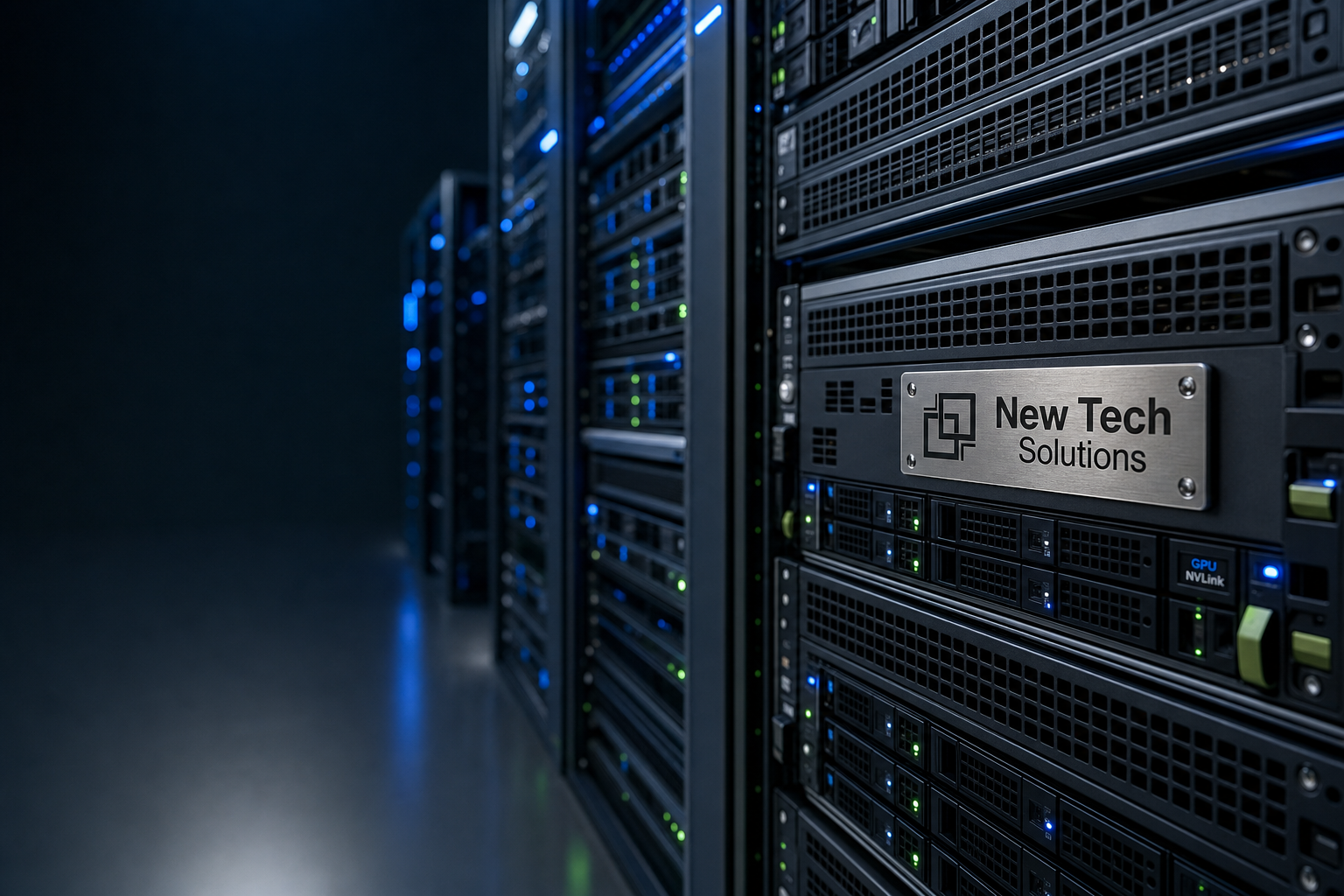 NTS GPU server platform configured for AI inference and model training
