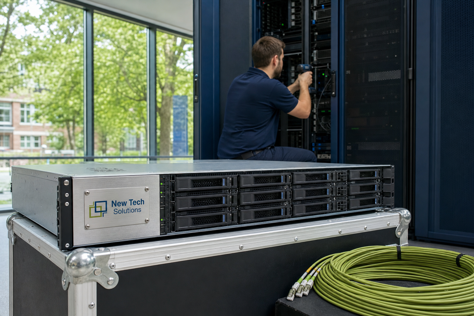 Fremont burn-in and staging for federal AI racks