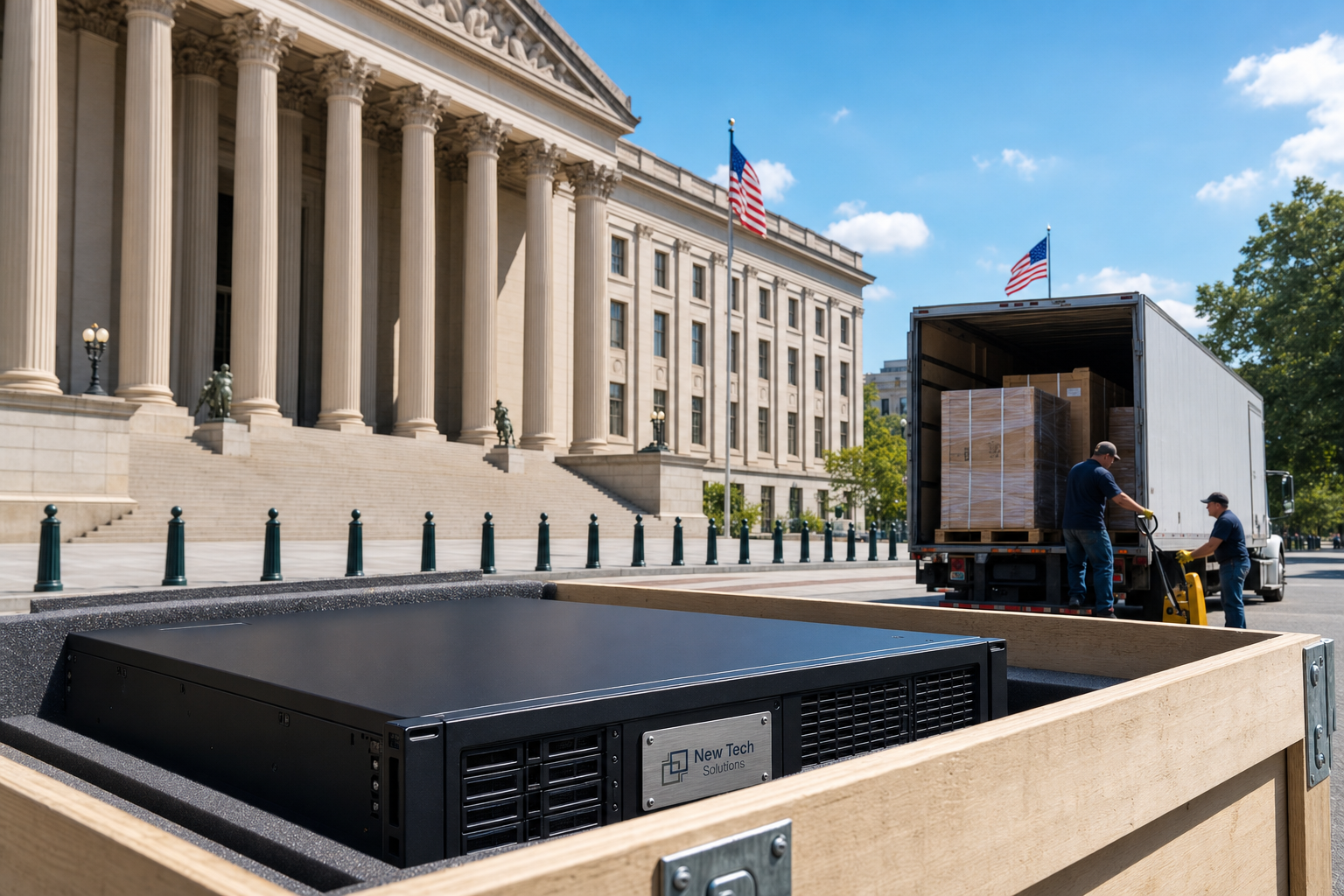 NTS Fremont staging and rack integration for public-sector delivery