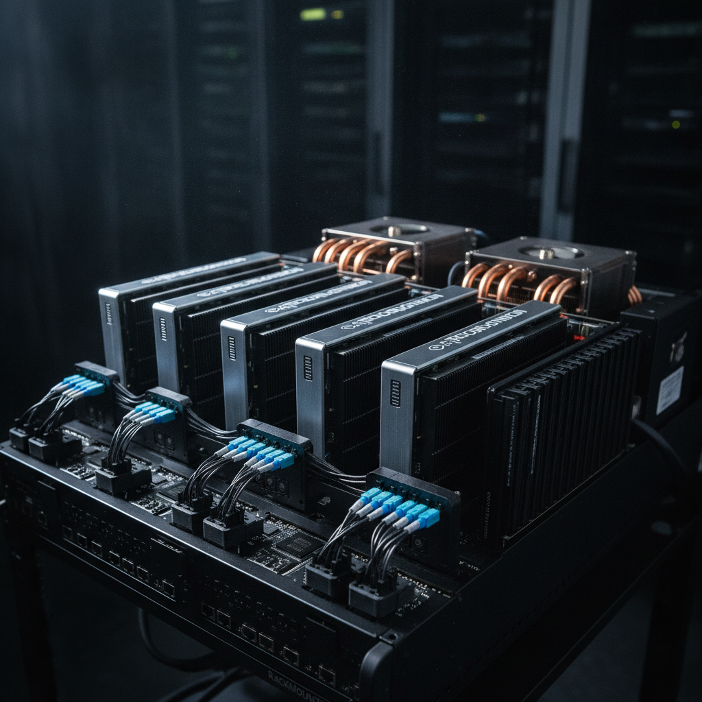 Diagram of NVIDIA GPU, networking, and software stack for data centers