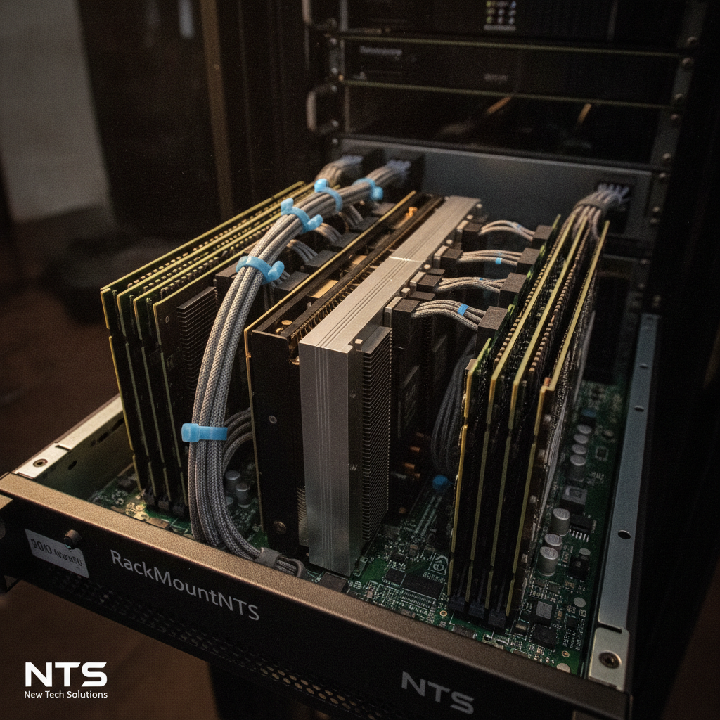 Data center rack layout for immersive training and simulation workloads