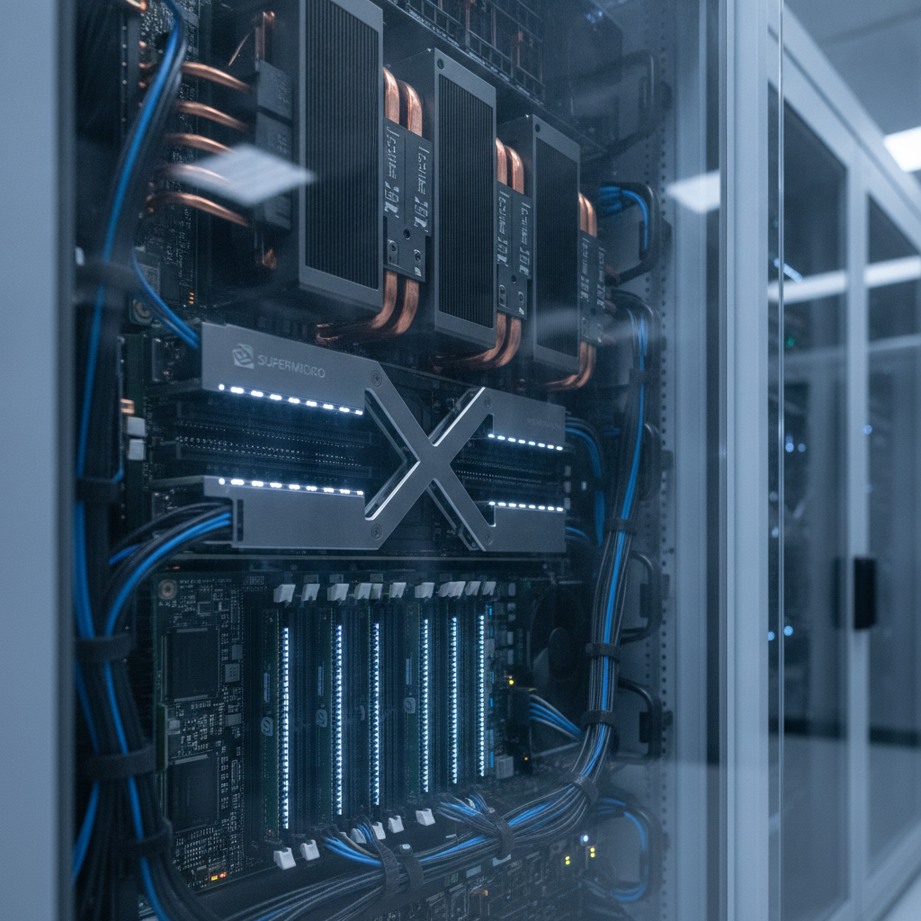 Engineer-to-order Supermicro GPU system with custom cooling and networking