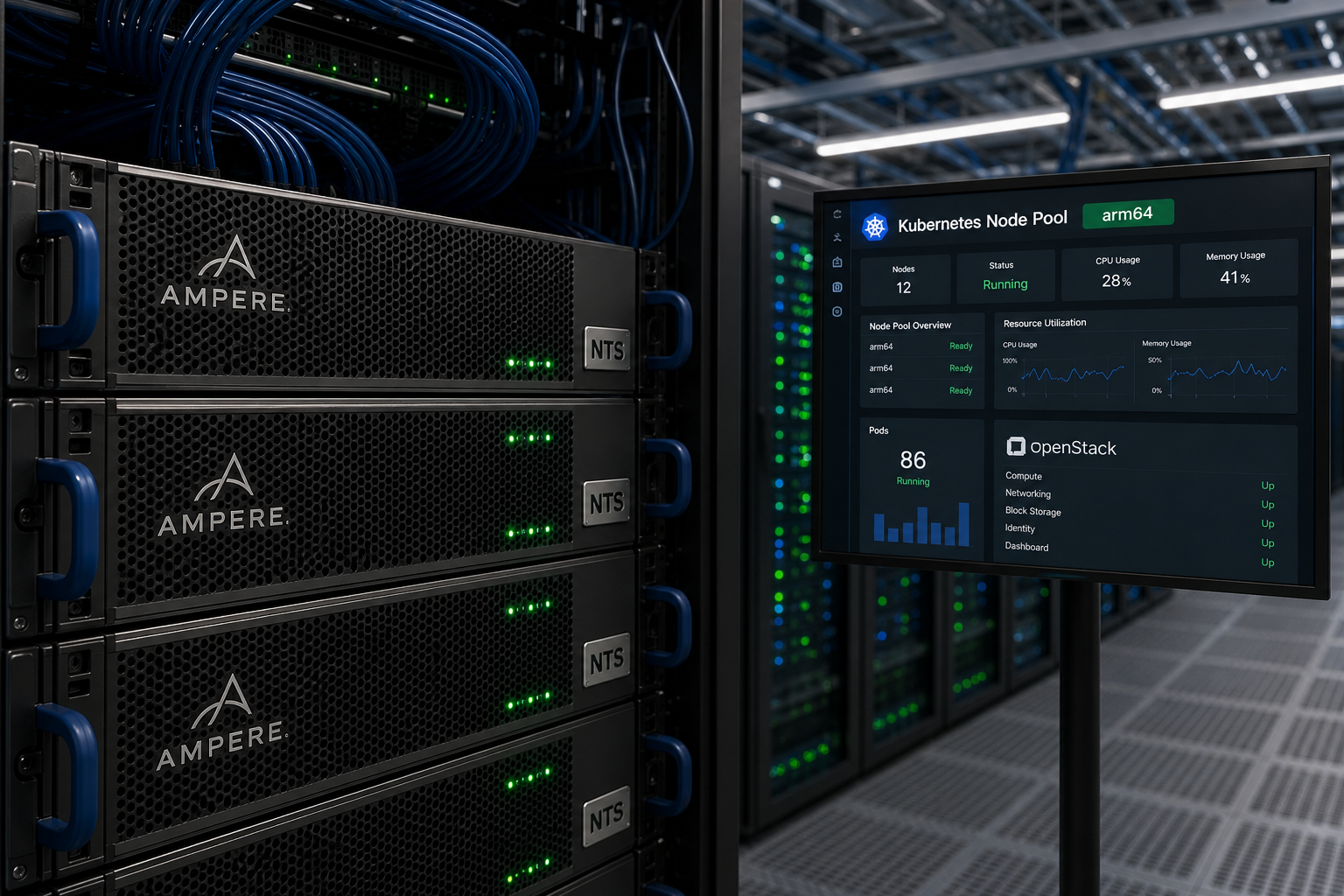 Ampere servers in a Kubernetes node pool