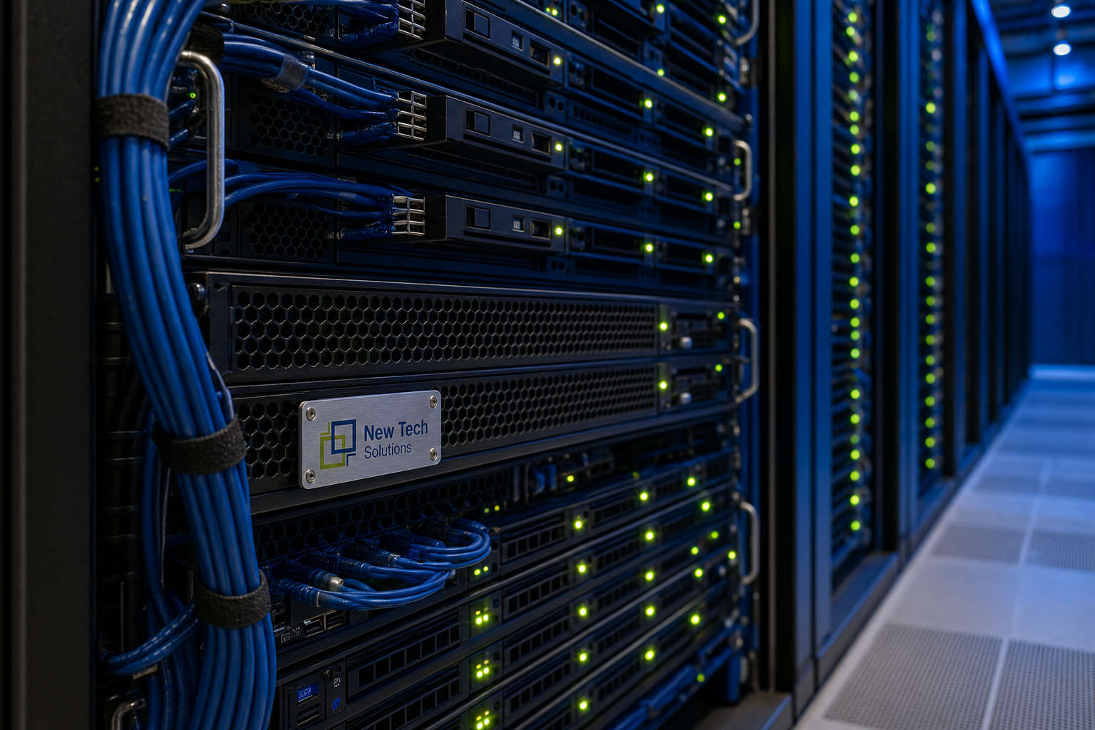HPC compute cluster cell with InfiniBand fabric and NTS chassis plaque