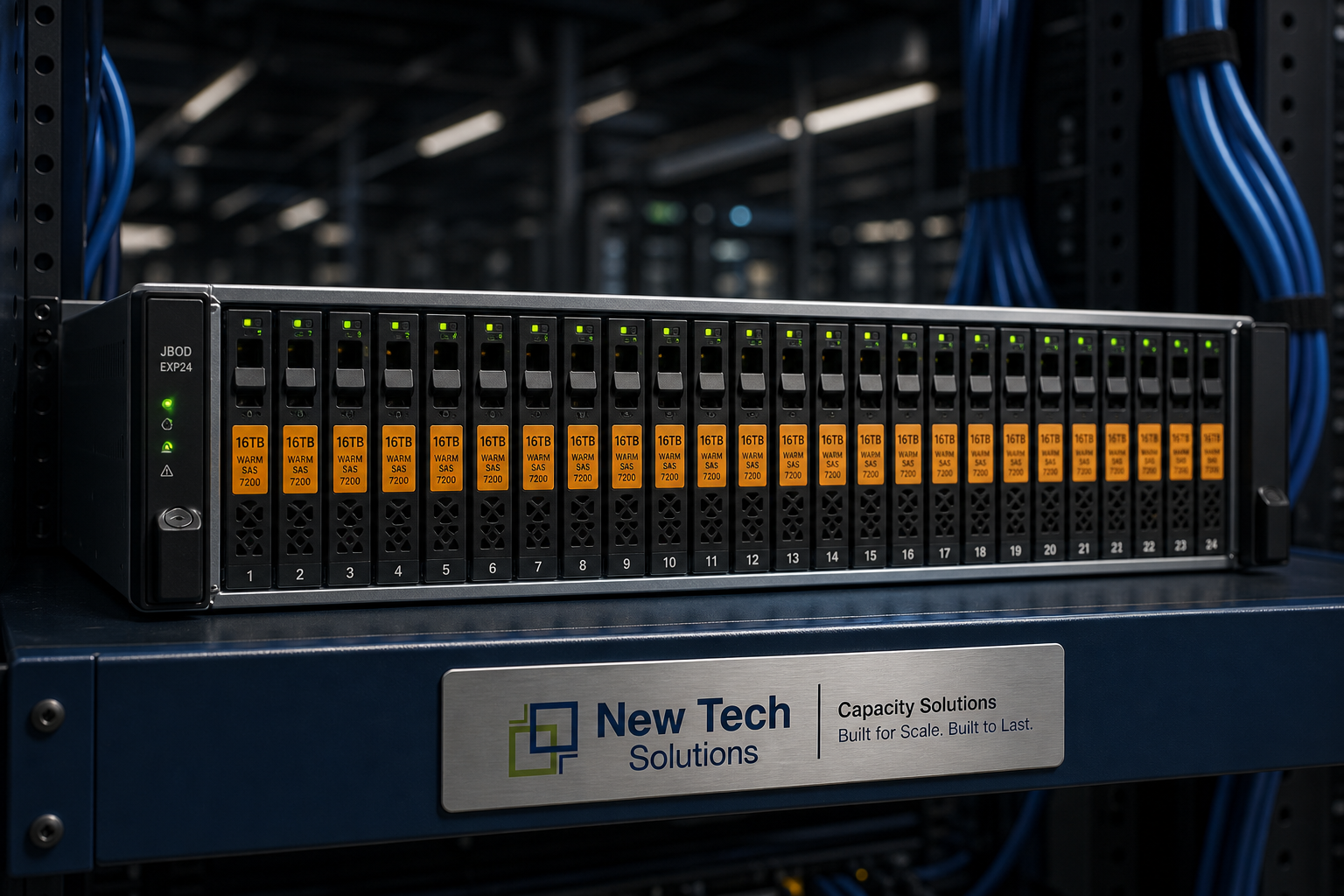 Archive-tier JBOD shelf for warm and cold capacity