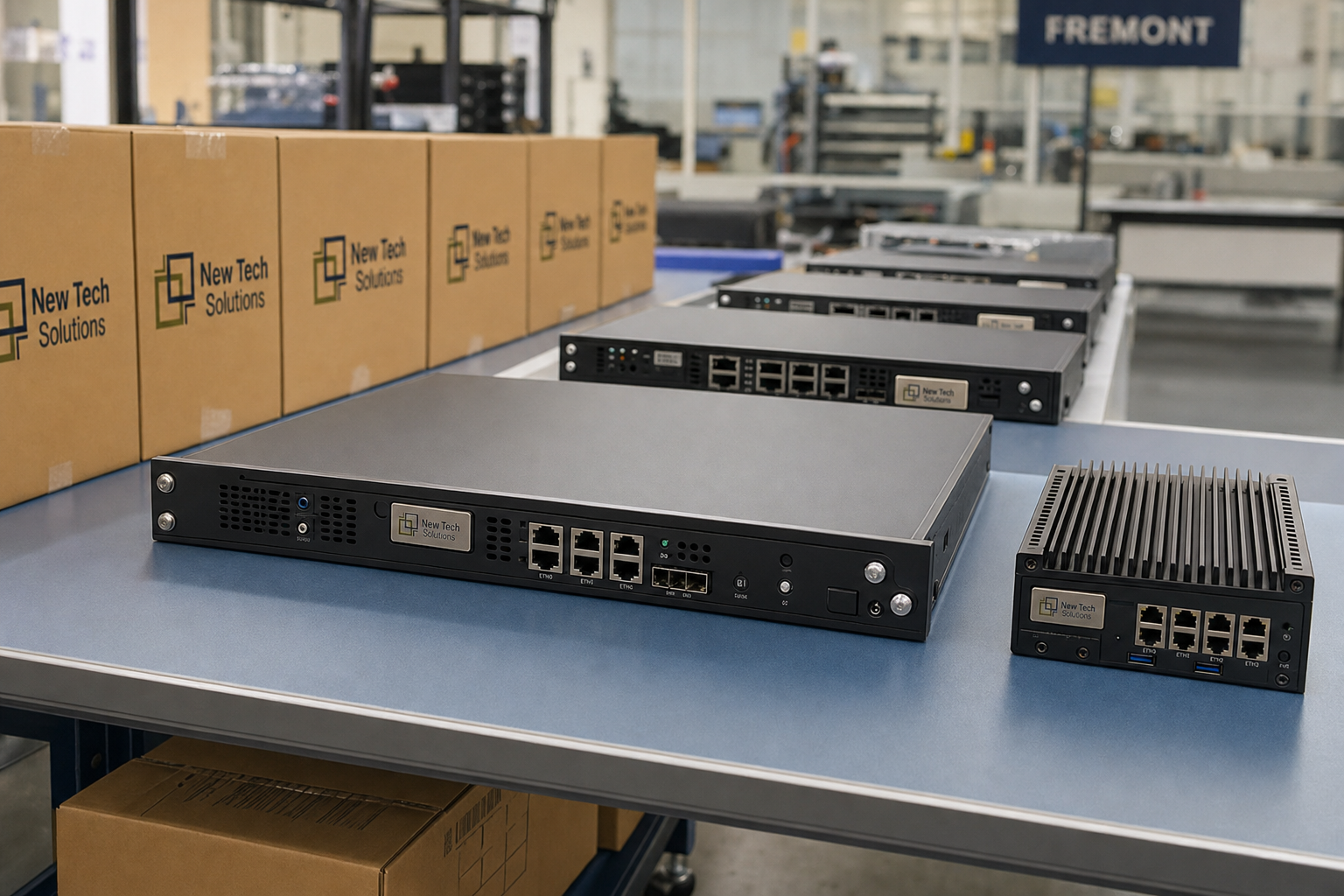 Compact Gold Series edge servers ready to ship with NTS plaque