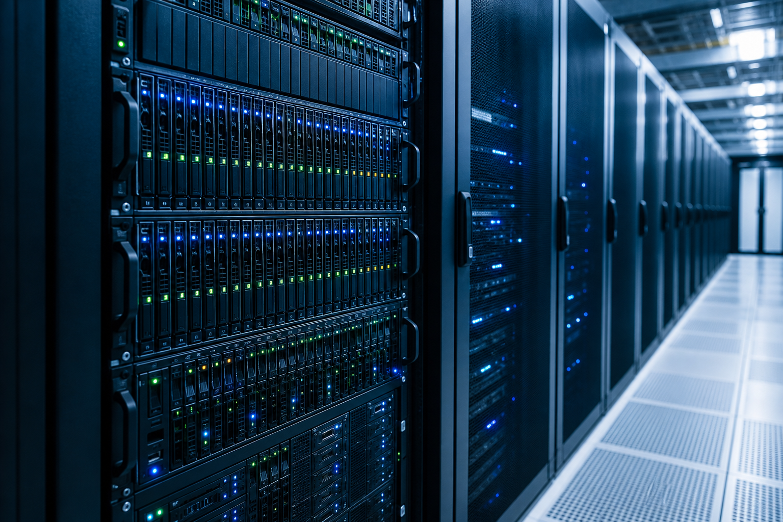 High-density blade server chassis in a modern data center