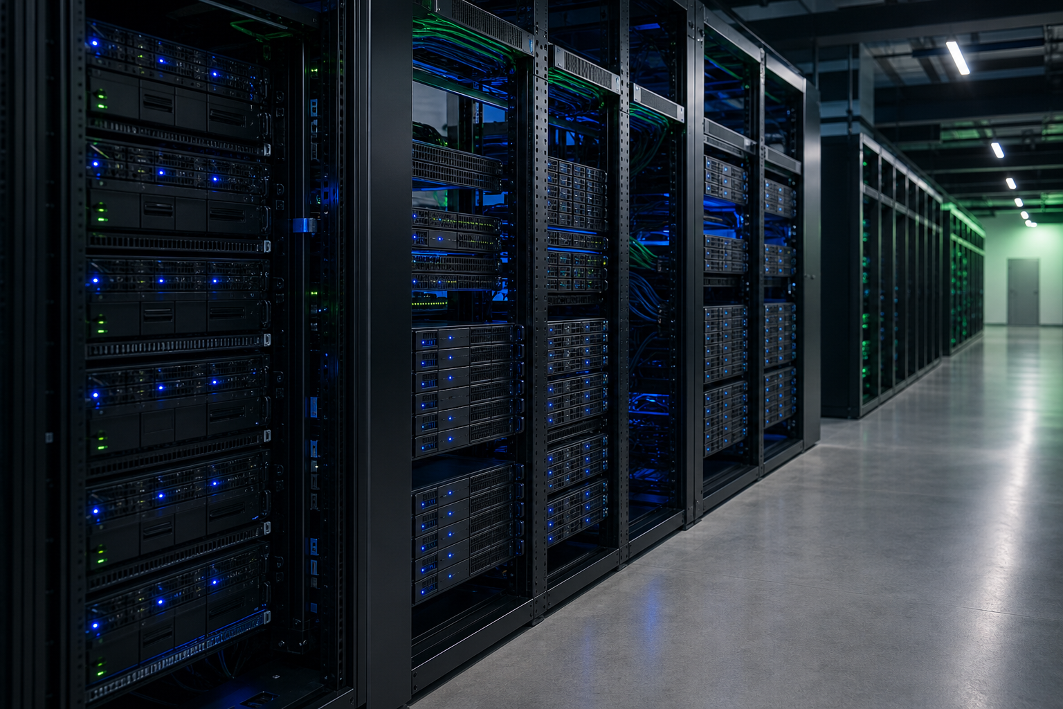 Enterprise rackmount servers in NTS staging racks