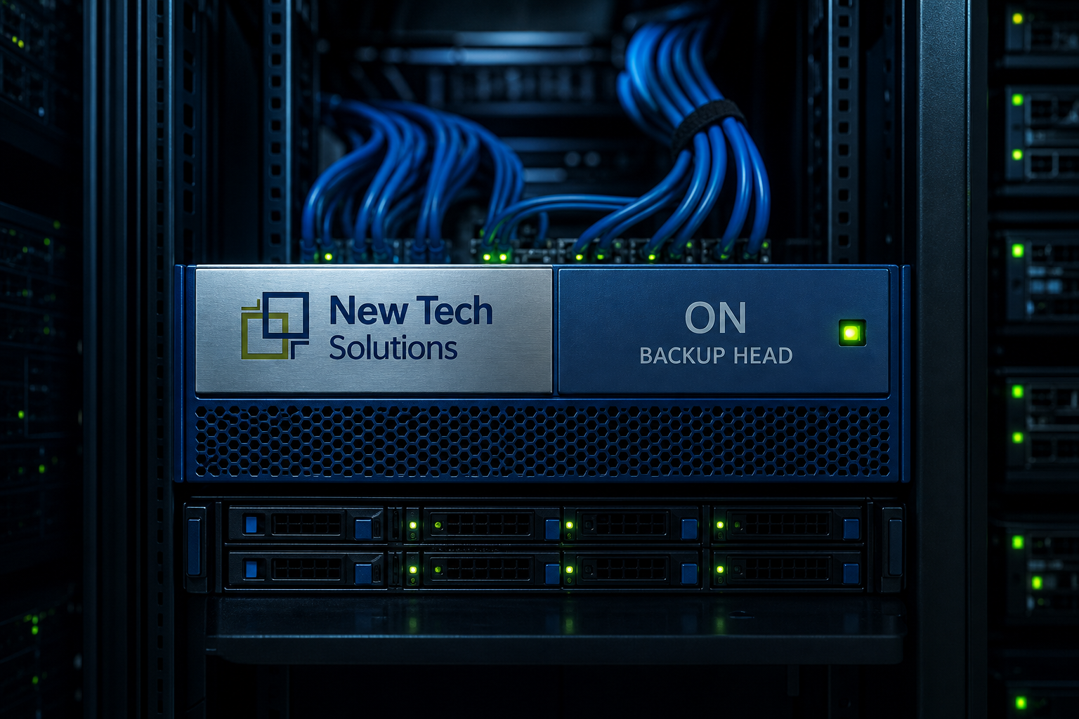 Backup and archive storage target in an NTS staging rack
