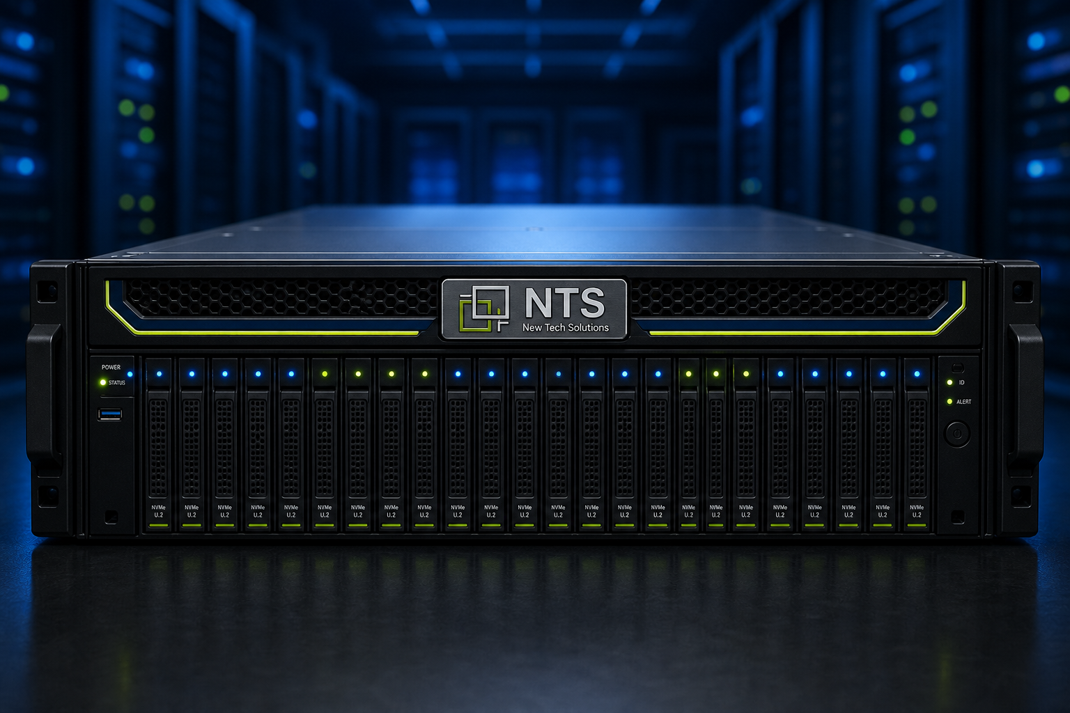 Elite Vault storage head node with NTS chassis plaque