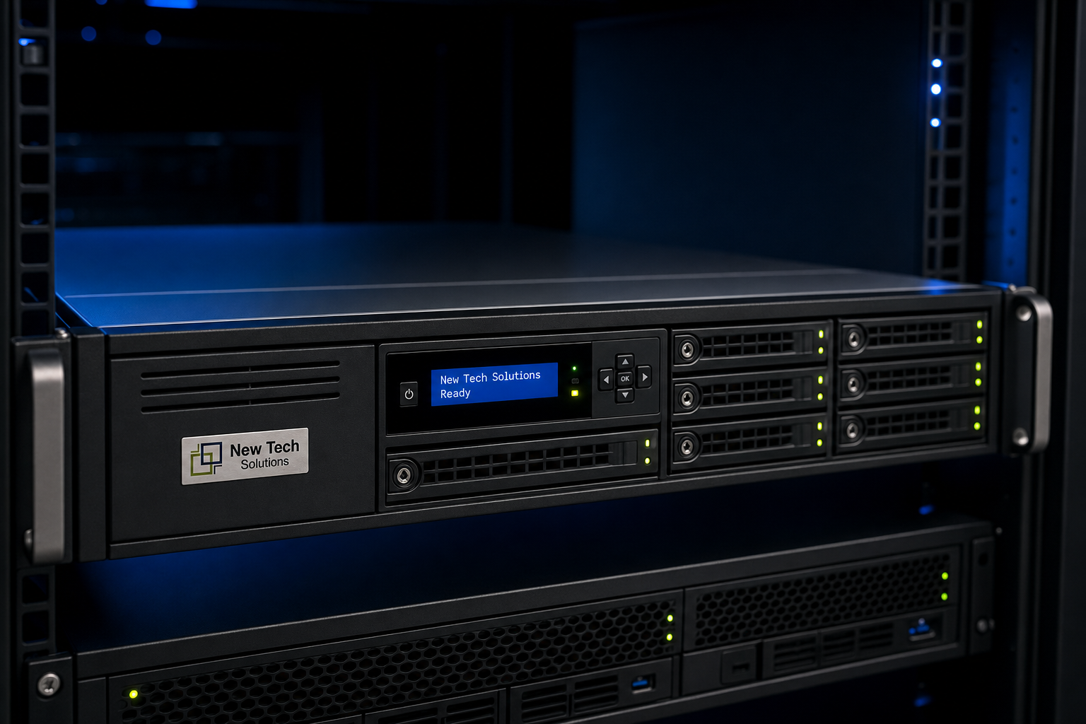 Enterprise NAS appliance with NTS hardware plaque