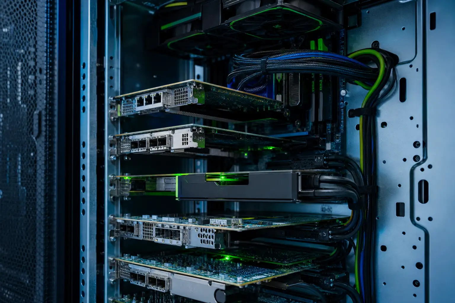 Enterprise server PCIe expansion with NICs, HBAs, and accelerator cards