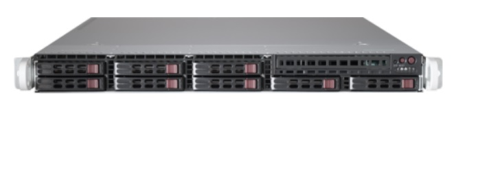 Picture of NTS Elite Command 1U Enterprise Server with Single CPU and 8 Drive Bays 