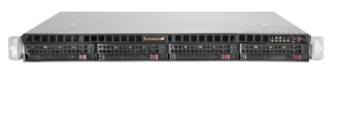 Picture of NTS Elite Command 1U Enterprise Server with Single CPU and 4 Hot‑Swap Drives