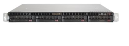 Picture of NTS Elite Command 1U Enterprise Server with Single CPU and 4 Hot‑Swap Drives