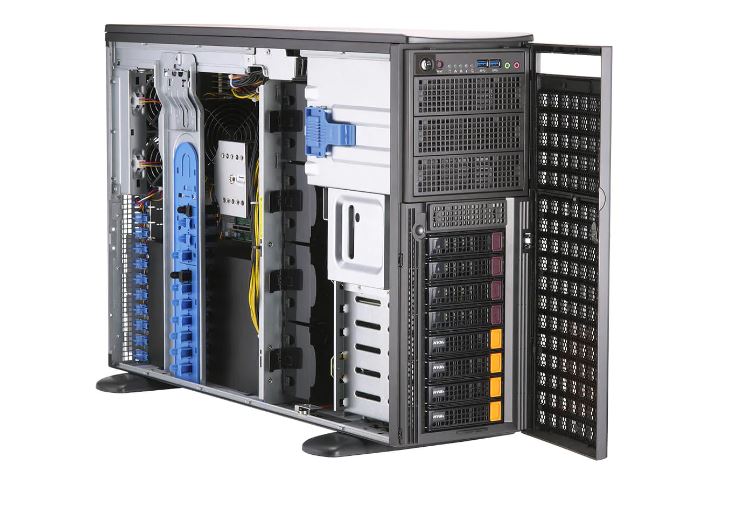 Picture of NTS Elite Studio 4U GPU Workstation Server 8 Drive Bays