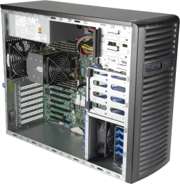 Picture of NTS Elite Studio 8-Bay Mid-Tower Workstation Server 8 Drive Bays