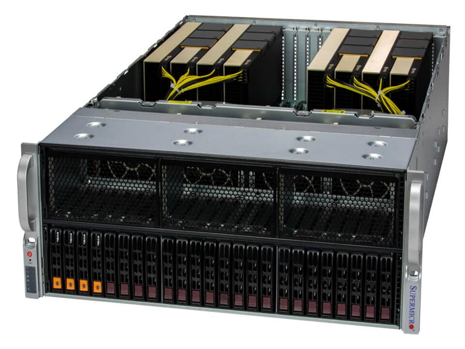 Picture of NTS Elite APEX 4U AI Server Dual Intel Xeon, 8-GPU Accelerator, Machine Learning & HPC