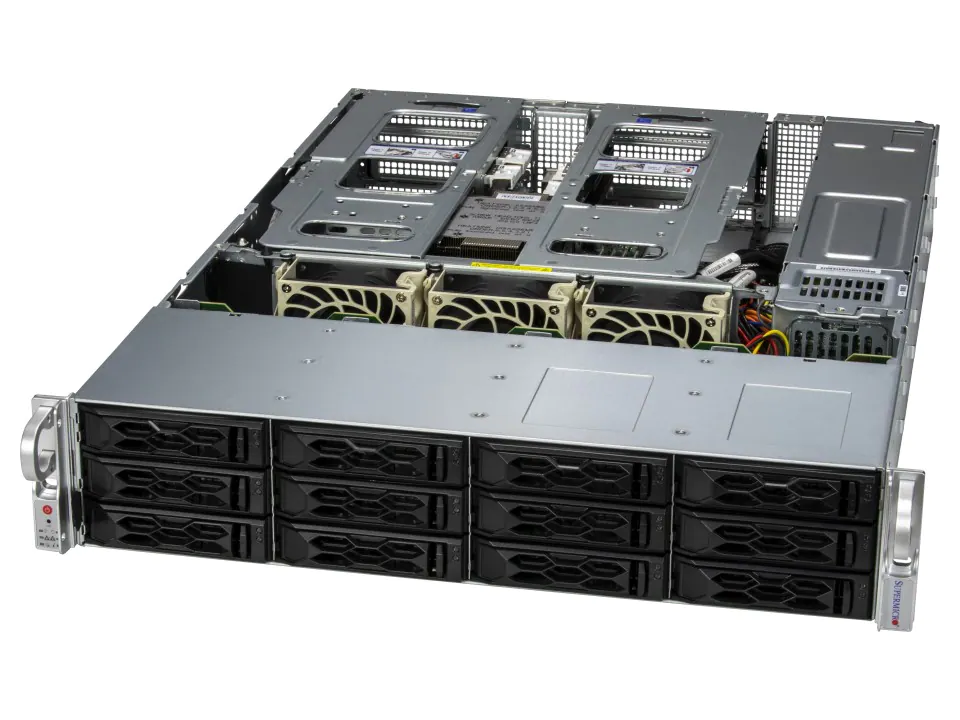 Picture of NTS Elite Command 2U Server with 12 Hot-Swap Drive Bays