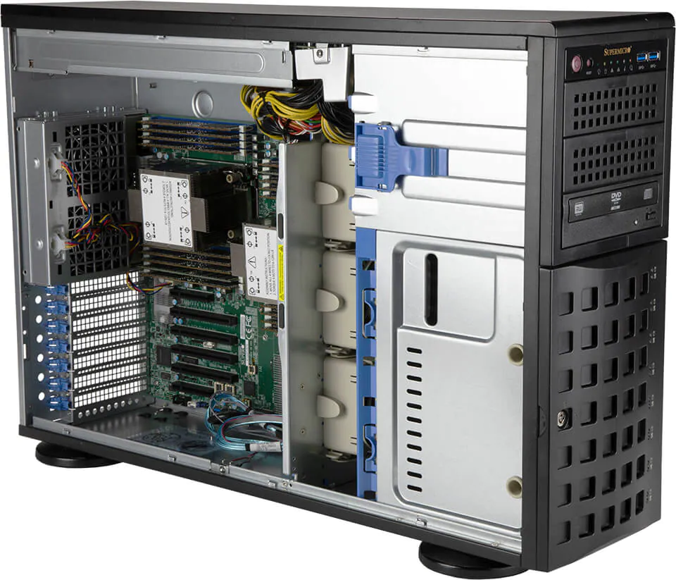 Picture of NTS Elite Studio 4U Dual Processor Server 10 Drive