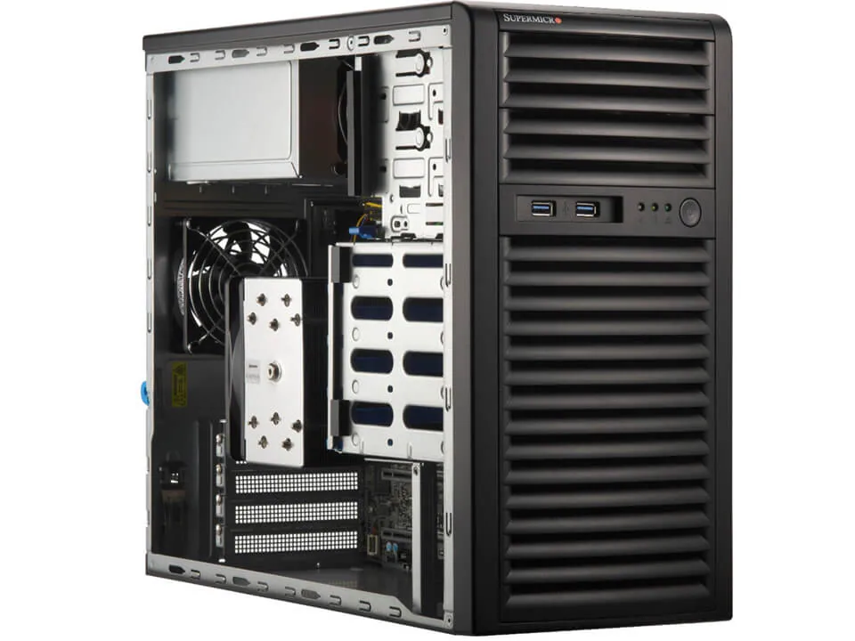 Picture of NTS Elite Studio 4‑Bay Mini‑Tower Workstation Server 4 Drive Bays