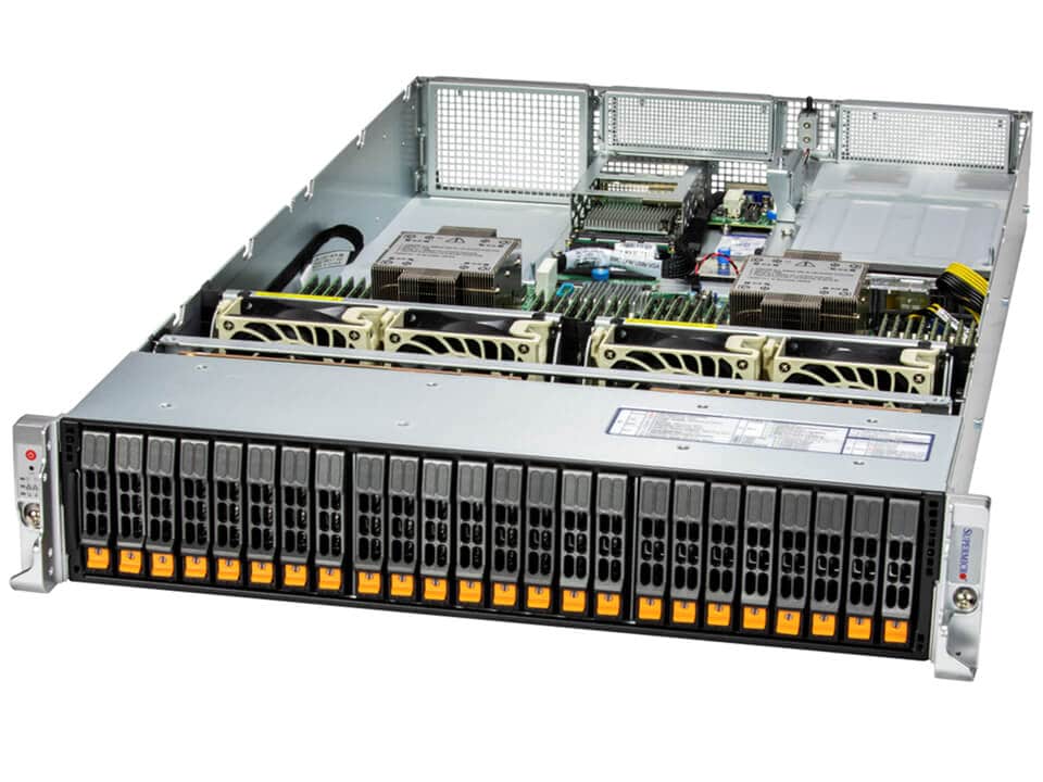 Picture of NTS Elite Vault NAS 2U Enterprise Server with 24 Hot-Swap Drives + 2 M.2