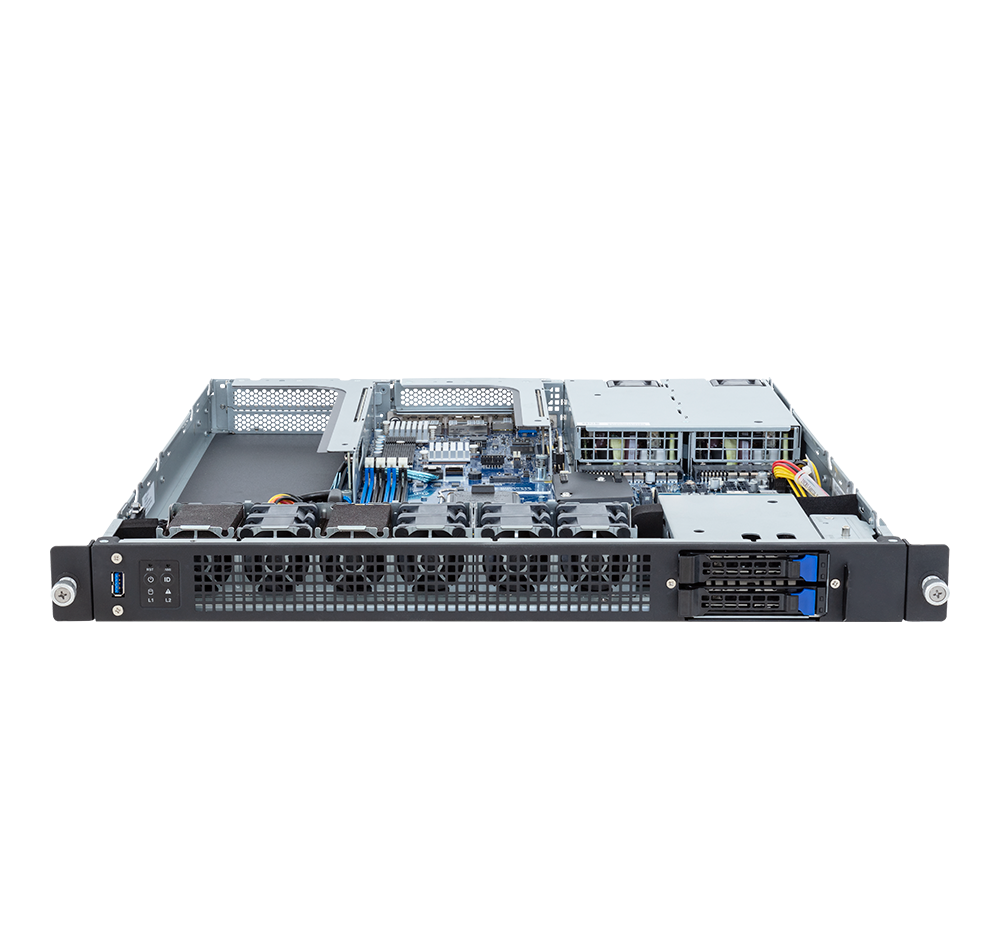 Picture of NTS Elite Command 1U Rack Server with 3‑Drive Support (2 Hot‑Swap + M.2)