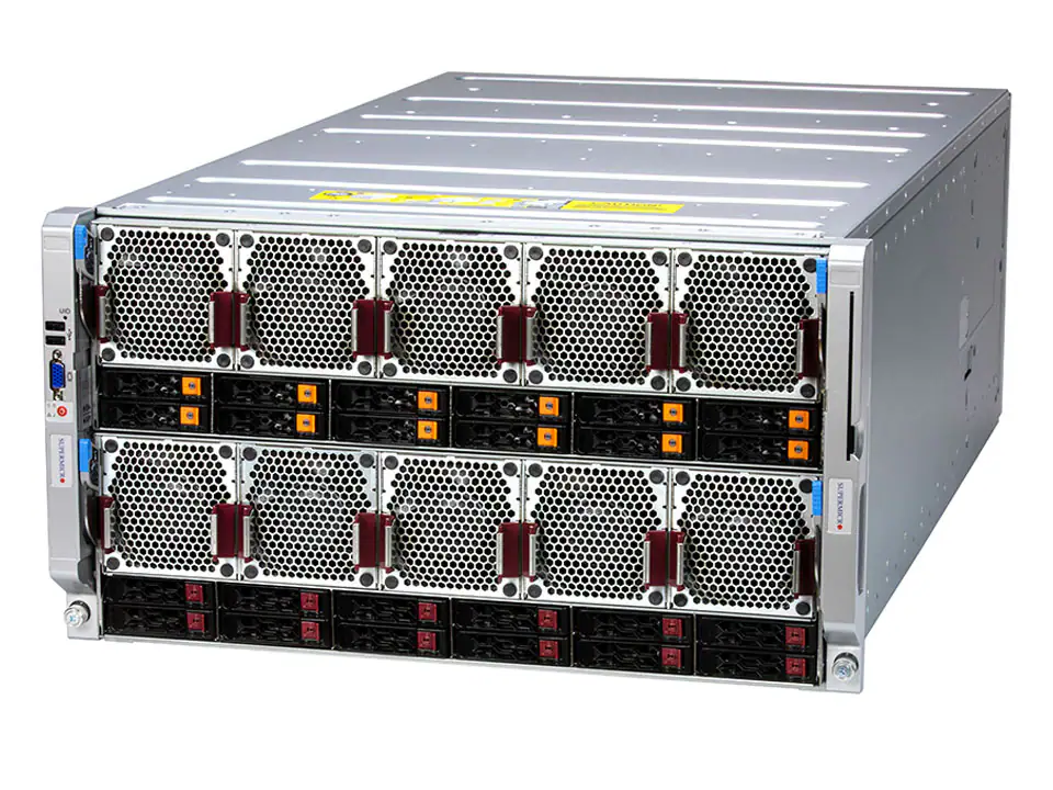 Picture of NTS Elite APEX 6U 8-CPU Xeon MP with  Multi-GPU AI & HPC Engine