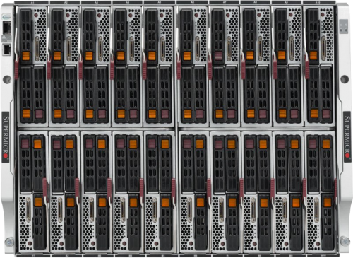Picture of NTS Elite Edge 20-Blade High-Density Server with up to 100 NVMe Drive 