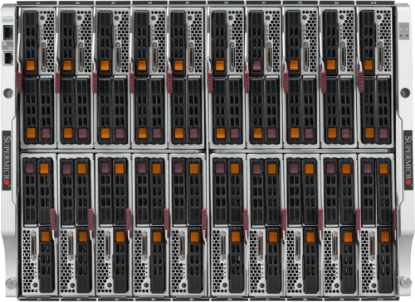 Picture of NTS Elite Edge 20-Blade High-Density Server with up to 100 NVMe Drive 