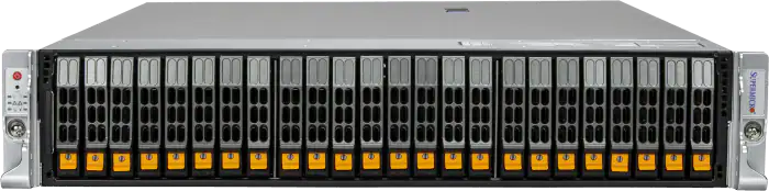 Picture of NTS Elite APEX Gold 2U Rack Server – Dual Intel Xeon Scalable, 24x 2.5″ NVMe Drive Bays