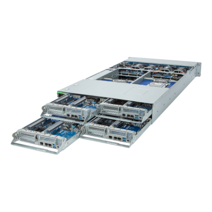 Picture of NTS Elite Fusion 2U 4‑Node High‑Density Server 24 Hot‑Swap 2.5 Gen4 Drive Bays