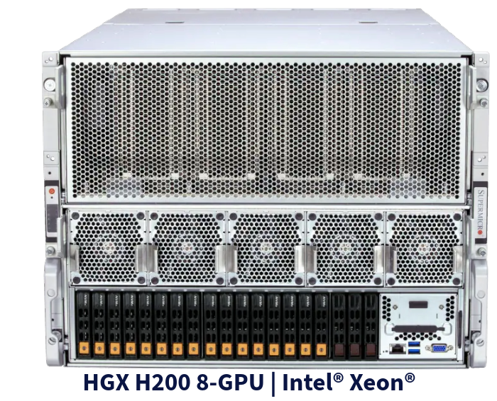 Picture of SYS-821GE-TNHR 8U GPU with NVIDIA H200