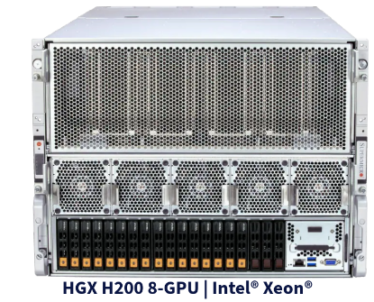 Picture of SYS-821GE-TNHR 8U GPU with NVIDIA H200