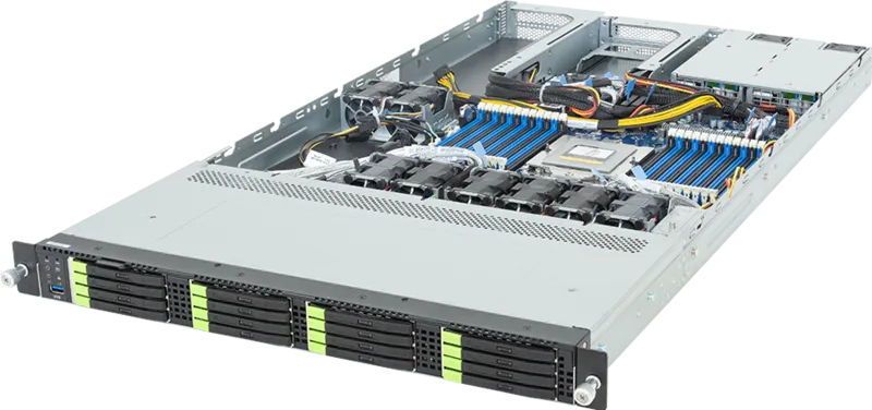Picture of NTS Elite Command 1U Server with 18‑Drive Support (16 Hot‑Swap NVMe + 2 M.2)