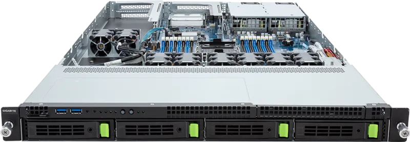 Picture of NTS Elite Command 1U Enterprise Server with 5 Drives (4 Hot‑Swap + M.2)