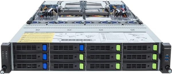Picture of NTS Elite Command 2U Dual-Processor AMD EPYC Server with 16 Bays (8 NVMe + 8 SATA/SAS)