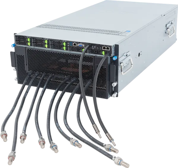 Picture of NTS Elite APEX High-Density 8-GPU Liquid-Cooled AI Server