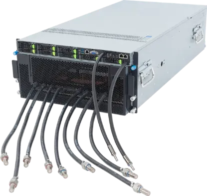 Picture of NTS Elite APEX High-Density 8-GPU Liquid-Cooled AI Server