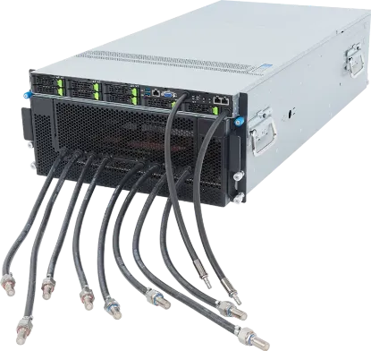 Picture of NTS Elite APEX Liquid-Cooled 8-GPU AMD MI300X AI Server