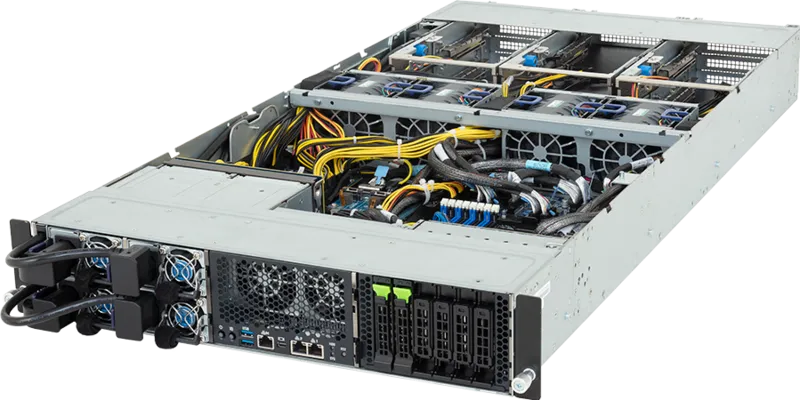 Picture of NTS Elite Command 2U Server with Intel Xeon 6 CPU and 2 Drives (Gen5 NVMe)