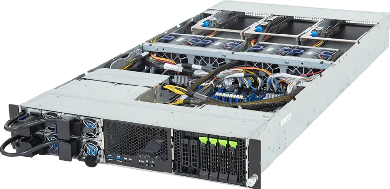 Picture of NTS Elite Command Rack Server Dual Xeon with 6 Drives, 4 GPU Support