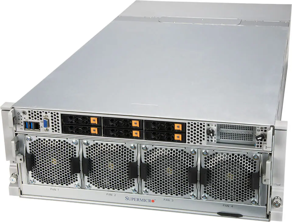 Picture of NTS Elite APEX 4U Dual-Processor GPU Server with NVIDIA HGX A100 GPUs