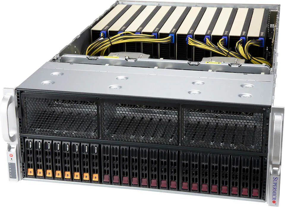 Picture of NTS Elite APEX High-Performance 4U GPU Server with 10-GPU Support