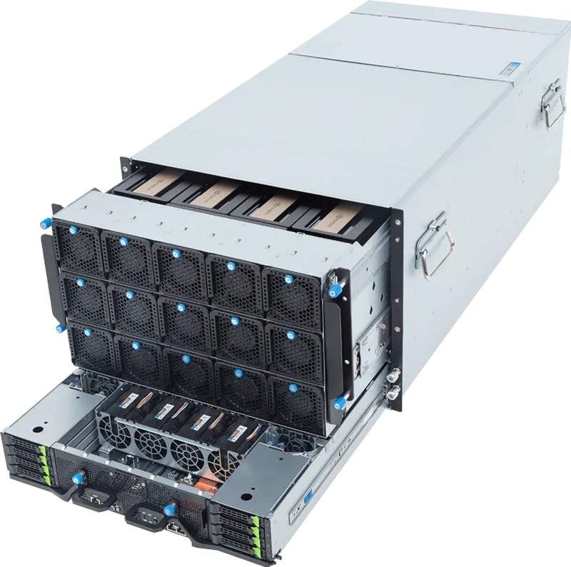 Picture of NTS Elite APEX 8U AI Platform with Dual Intel Xeon & HGX B300