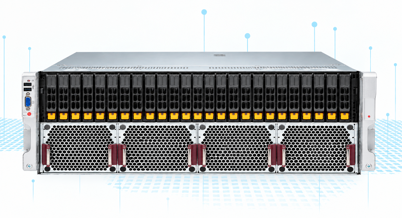 NTS Elite Command 4U Dual Processor Server with 24 Drive Bays